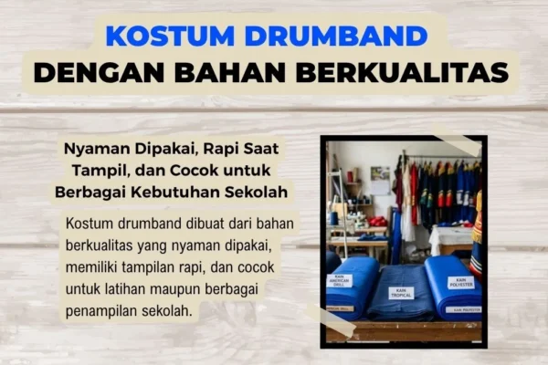 Jenis bahan kostum drumband yang bagus dan nyaman dipakai