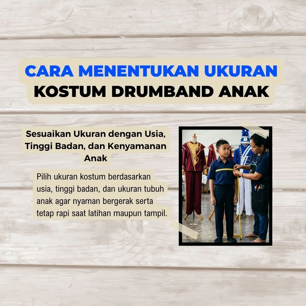 Cara mengukur ukuran kostum drumband untuk anak