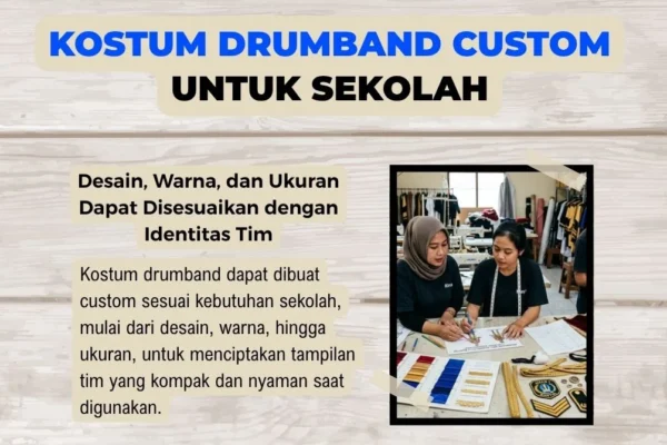 Desain kostum drumband custom untuk kebutuhan sekolah