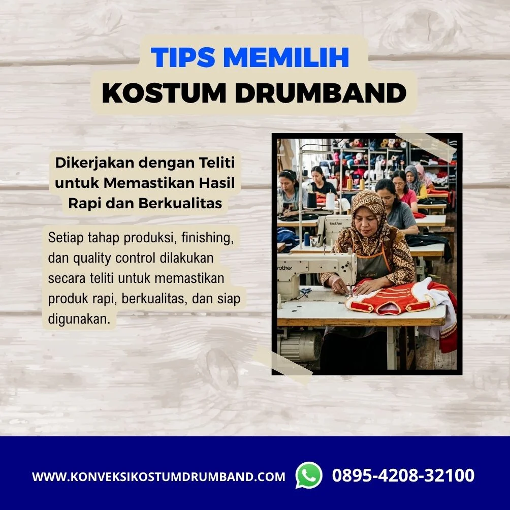 Memilih desain dan ukuran kostum drumband untuk sekolah