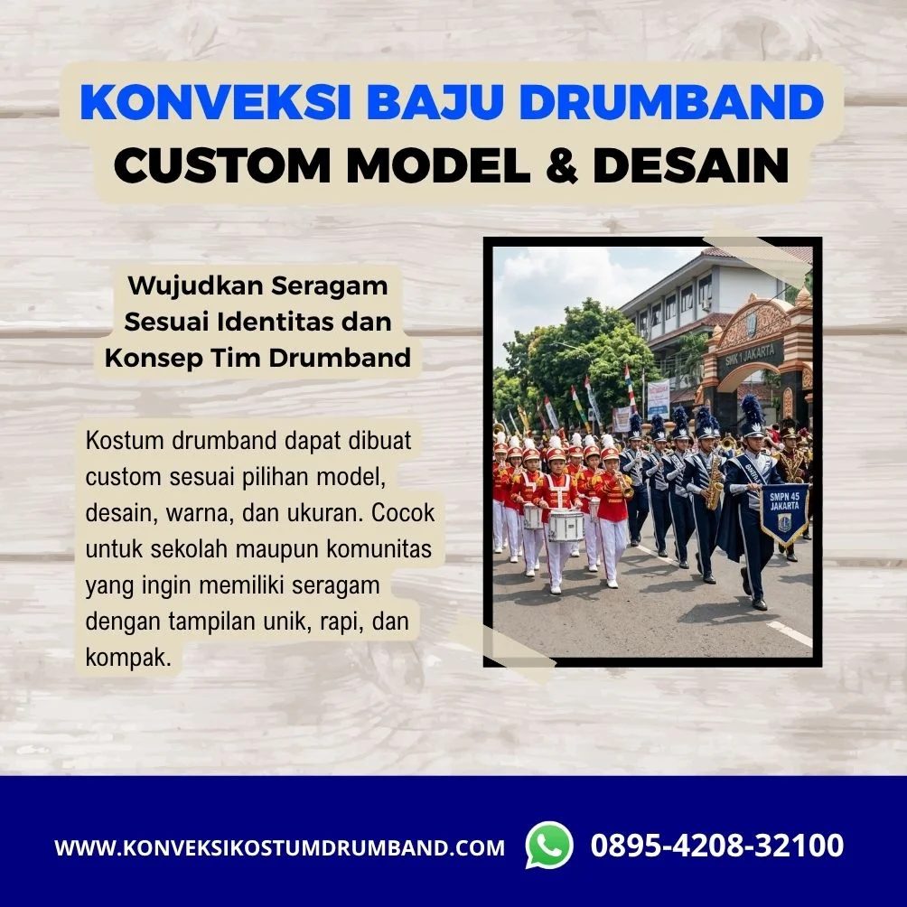 Berbagai model dan desain baju drumband untuk kebutuhan sekolah
