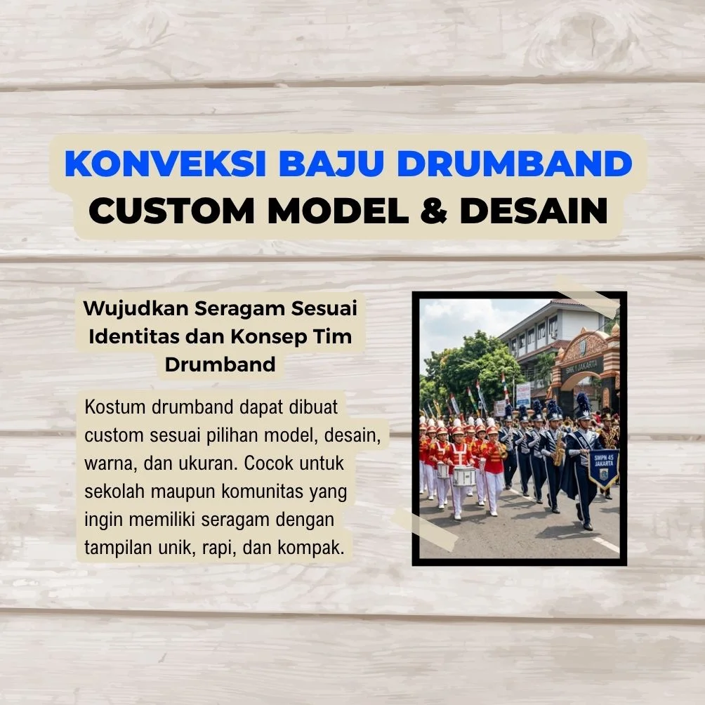 Berbagai model dan desain baju drumband untuk kebutuhan sekolah